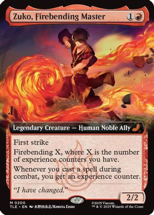 Zuko, Firebending Master (Extended Art) (TLE-200) - mythic - Foil
