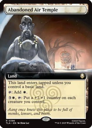Abandoned Air Temple (Extended Art) (TLA-386) - rare