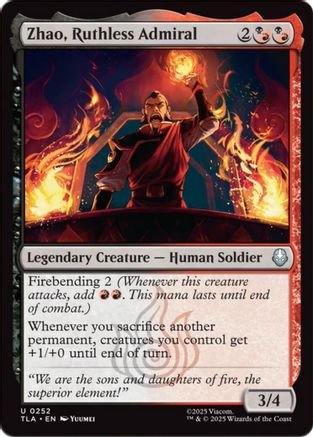 Zhao, Ruthless Admiral (TLA-252) - uncommon