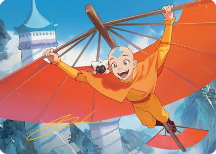 Aang, the Last Airbender Art Card (Gold-Stamped Signature) (ASTLA-001) - special