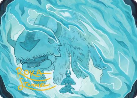 Aang's Iceberg 2 Art Card (Gold-Stamped Signature) (ASTLA-040) - special