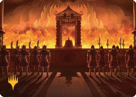 Fire Lord Ozai Art Card (Gold-Stamped Planeswalker Symbol) (ASTLA-027) - special