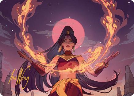 Firebending Student Art Card (Gold-Stamped Signature) (ASTLA-044) - special