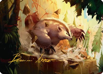 Badgermole Art Card (Gold-Stamped Signature) (ASTLA-012) - special