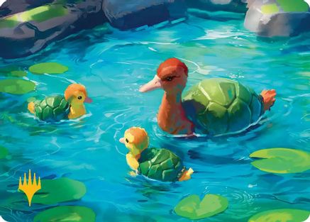 Turtle-Duck Art Card (Gold-Stamped Planeswalker Symbol) (ASTLA-018) - special