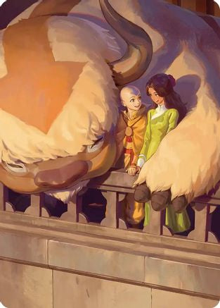 Aang and Katara Art Card (ASTLA-) - special