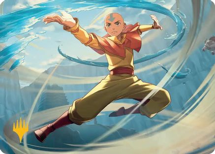 Aang, Swift Savior Art Card (Gold-Stamped Planeswalker Symbol) (ASTLA-020) - special