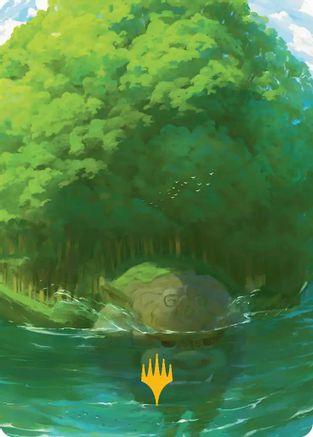 Forest Art Card (Gold-Stamped Planeswalker Symbol) (ASTLA-054) - special