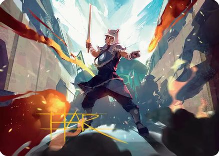 Sokka, Tenacious Tactician Art Card (Gold-Stamped Signature) (ASTLA-023) - special