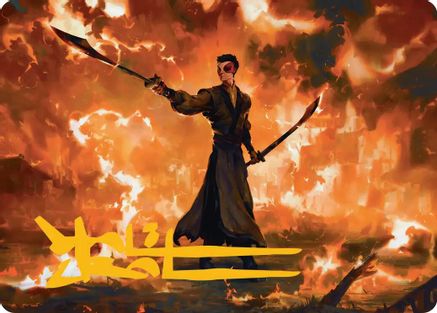 Zuko, Conflicted Art Card (Gold-Stamped Signature) (ASTLA-024) - special