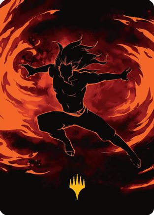 Ozai, the Phoenix King Art Card (Gold-Stamped Planeswalker Symbol) (ASTLA-039) - special