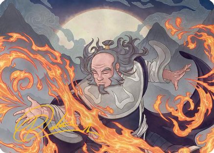 Iroh, Grand Lotus Art Card (Gold-Stamped Signature) (ASTLA-047) - special