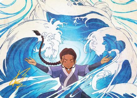 Katara, Water Tribe's Hope Art Card (Gold-Stamped Signature) (ASTLA-048) - special
