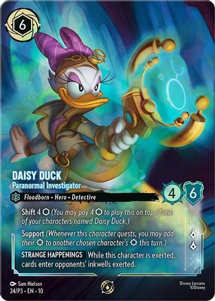 Daisy Duck - Paranormal Investigator (Store Championship) (24) - DLPC - Promo - Holofoil