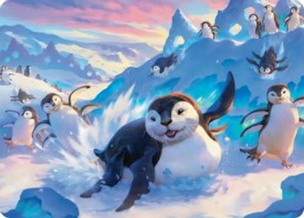 Otter-Penguin Art Card (ASTLA-004) - special