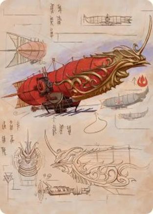 Phoenix Fleet Airship Art Card (ASTLA-035) - special