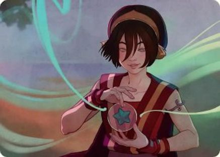 Toph, the First Metalbender Art Card (ASTLA-049) - special