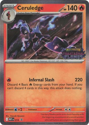 Ceruledge (Prerelease) [Staff] (014) - MMEP  - Promo - Holofoil