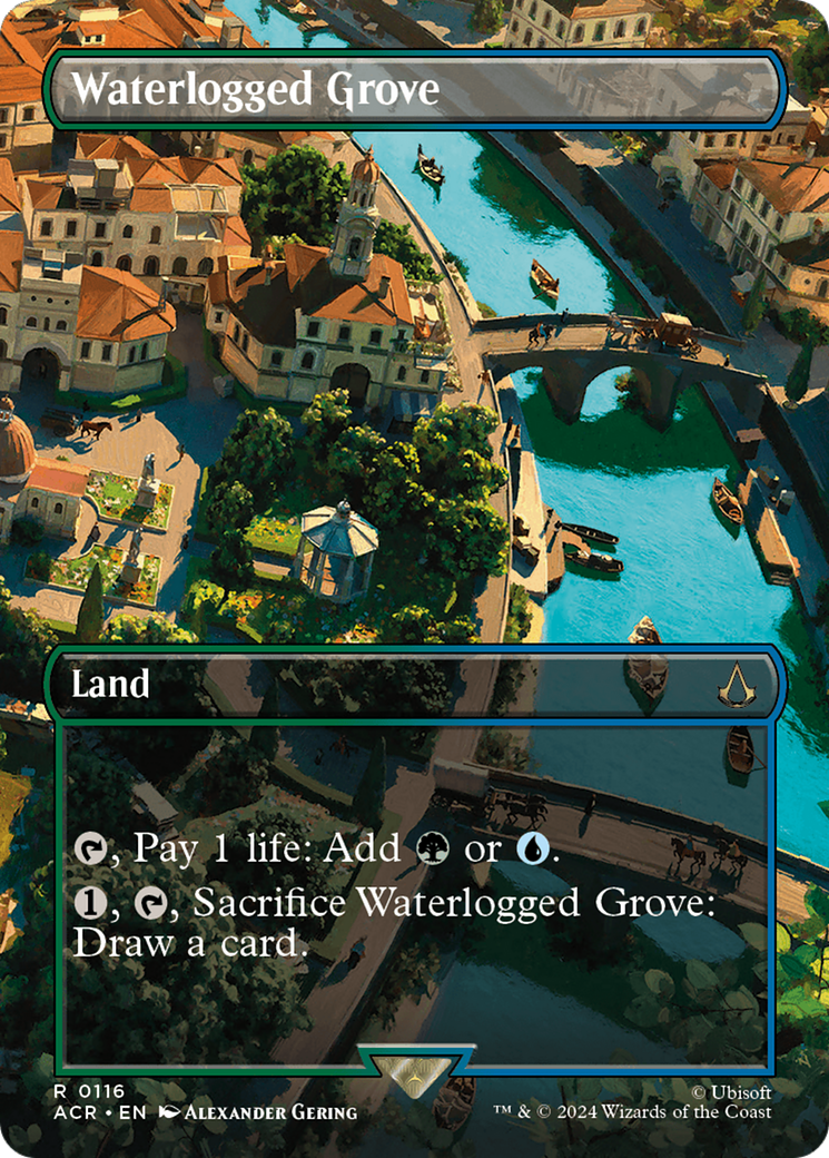 Waterlogged Grove (ACR-116) - rare (Borderless) - Foil