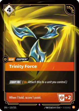 Trinity Force (115/221) - SPF - Rare - Foil