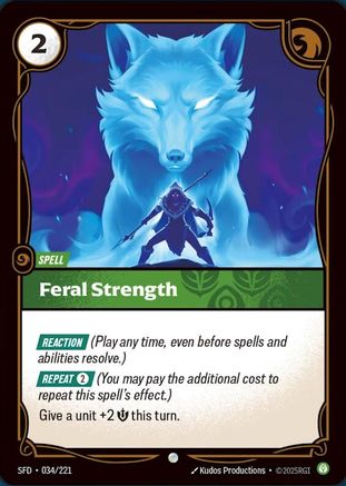 Feral Strength (034/221) - SPF - Common - Foil