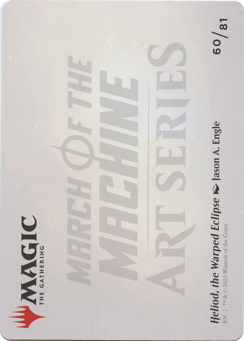 Heliod, the Warped Eclipse // Heliod, the Warped Eclipse (AMOM-060) - common (Borderless) - Foil