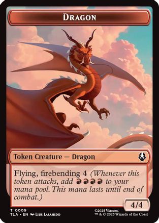 Dragon // Food (0019) Double-Sided Token (TLA-9 // 19) - token - Foil