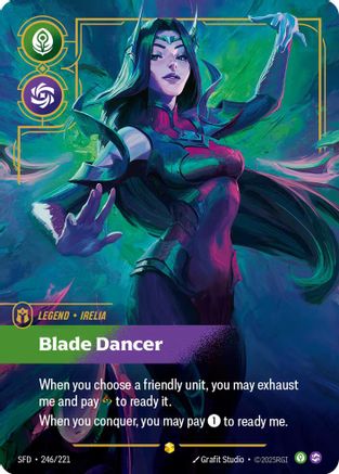 Irelia - Blade Dancer (Overnumbered) (246/221) - SPF - Showcase - Foil