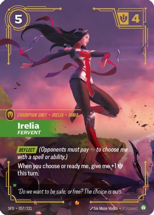 Irelia - Fervent (057/221) - SPF - Epic - Foil