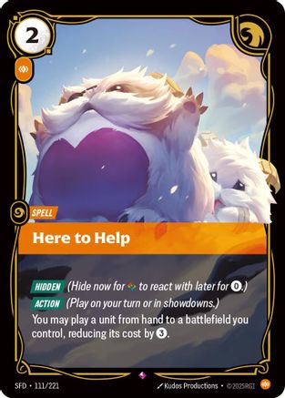 Here to Help (111/221) - SPF - Rare - Foil