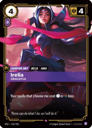 Irelia - Graceful (141/221) - SPF - Showcase - Foil