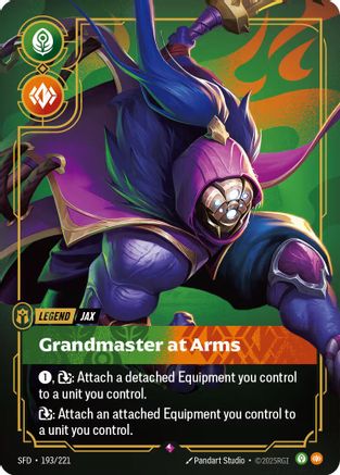 Jax - Grandmaster At Arms (193/221) - SPF - Rare - Foil