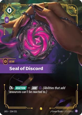 Seal of Discord (Overnumbered) (234/221) - SPF - Showcase - Foil