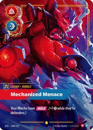 Rumble - Mechanized Menace (Overnumbered) (240/221) - SPF - Showcase - Foil