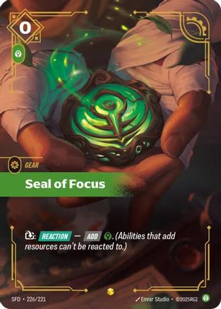 Seal of Focus (Overnumbered) (226/221) - SPF - Showcase - Foil