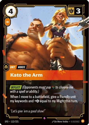 Kato the Arm (112/221) - SPF - Rare - Foil
