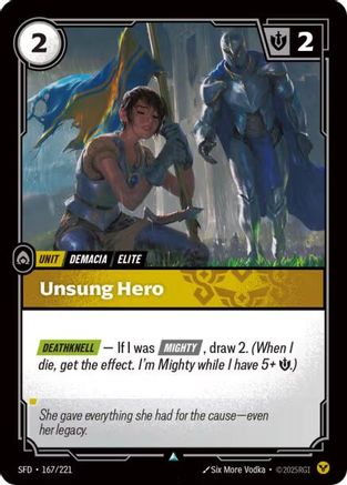 Unsung Hero (167/221) - SPF - Uncommon
