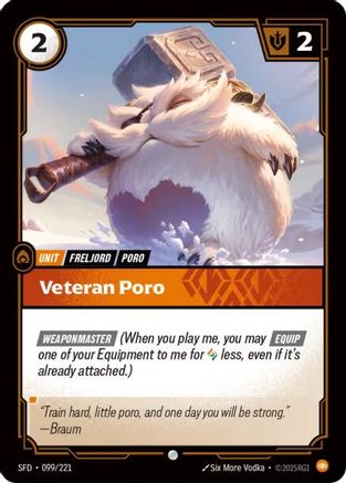 Veteran Poro (099/221) - SPF - Common - Foil