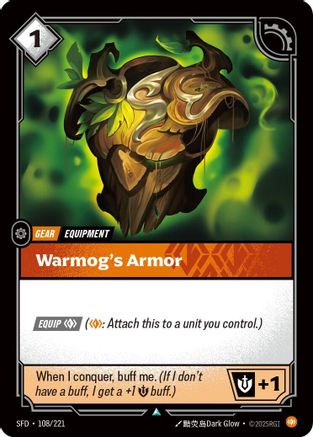 Warmog's Armor (108/221) - SPF - Uncommon - Foil
