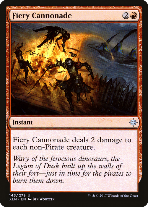 Fiery Cannonade (XLN-143) - uncommon