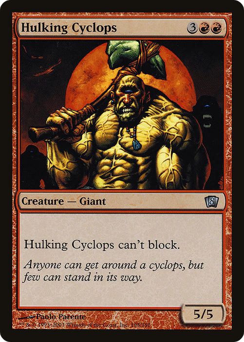 Hulking Cyclops (8ED-195★) - uncommon - Foil