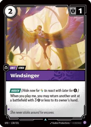 Windsinger (138/221) - SPF - Uncommon - Foil