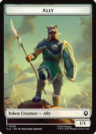 Ally (0005) // Soldier (0002) Double-Sided Token (TLA-5 // 2) - token