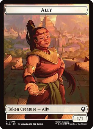 Ally (0008) // Soldier (0002) Double-Sided Token (TLA-8 // 2) - token