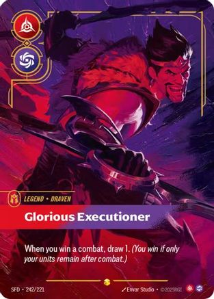 Draven - Glorious Executioner (Overnumbered) (242/221) - SPF - Showcase - Foil