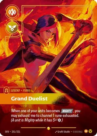 Fiora - Grand Duelist (Overnumbered) (251/221) - SPF - Showcase - Foil
