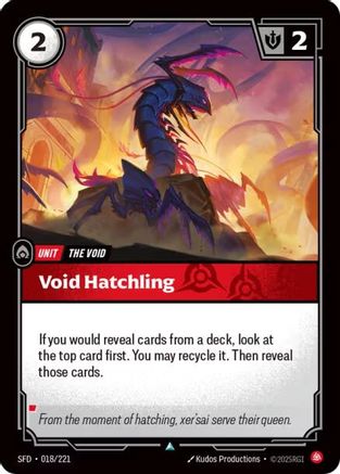 Void Hatchling (018/221) - SPF - Uncommon