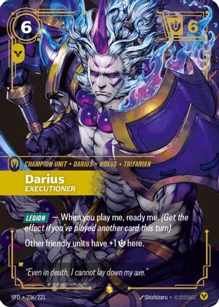 Darius - Executioner (Overnumbered) (236/221) - SPF - Showcase - Foil