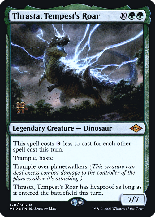 Thrasta, Tempest's Roar (PRE-178S) - mythic - Foil