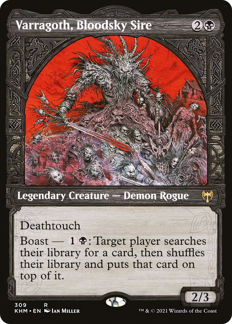 Varragoth, Bloodsky Sire (KHM-309) - rare: (Showcase) - Foil